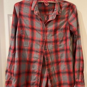 JCrew Women’s The Perfect Shirt Button Down Plaid Red Medium